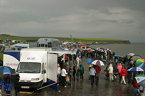 A windswept seafront - pic courtesy of the Dundee Courier