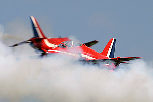 The  Reds had the best slot in the flying weather-wise, as usual...