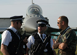 Security, as ever, was high-profile