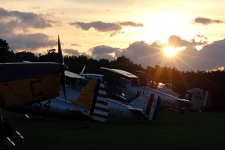 Sunset over the flightline