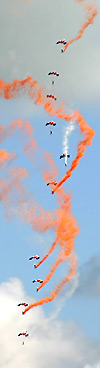 RAF Falcons opened the show on Sunday
