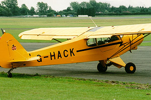 PA-18 Super Cub G-HACK - footballer's aircraft?