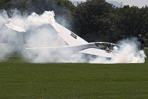 No, it hasn't crash-landed!