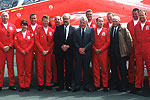 Ray's last official function with the Red Arrows on their 40th birthday last year
