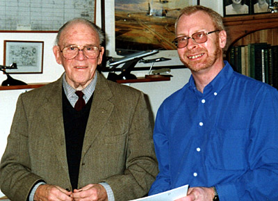 Bee (left) with interviewer Bill O'Sullivan